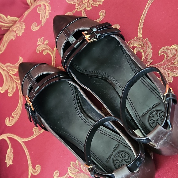 Tory Burch T-strap cap-toe flats #8 - Picture 8 of 13